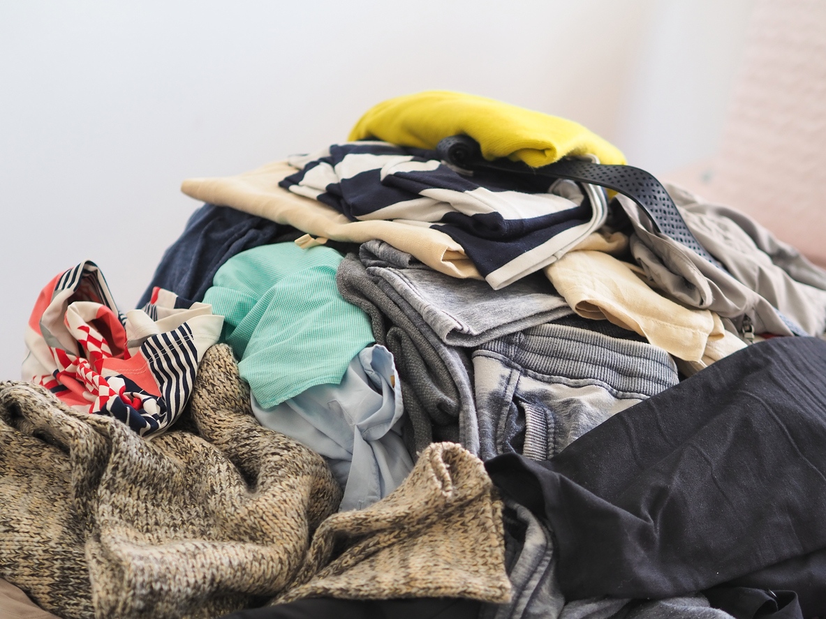 fire and smoke damaged clothes